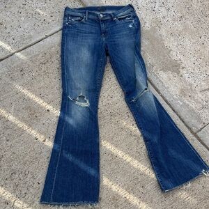 Mother distressed Flared Jeans